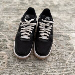 Nike Air Force 1 Black and White Men's Sneakers